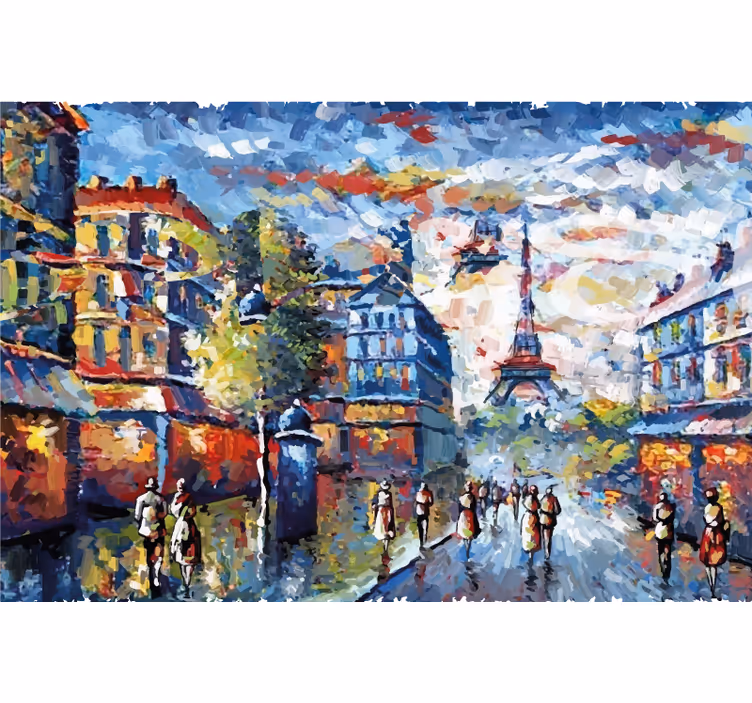 Rollo wohnzimmer im bohemischen aquarellstil - TenStickers