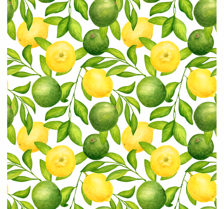 Rollo wohnzimmer zitronen und limetten - TenStickers