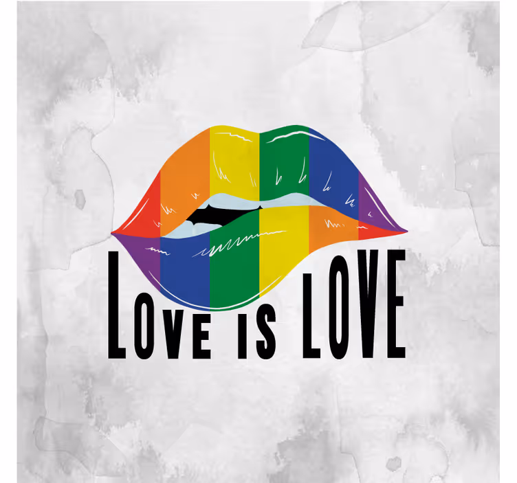 Rollo wohnzimmer lippenkonzept zum pride day - TenStickers