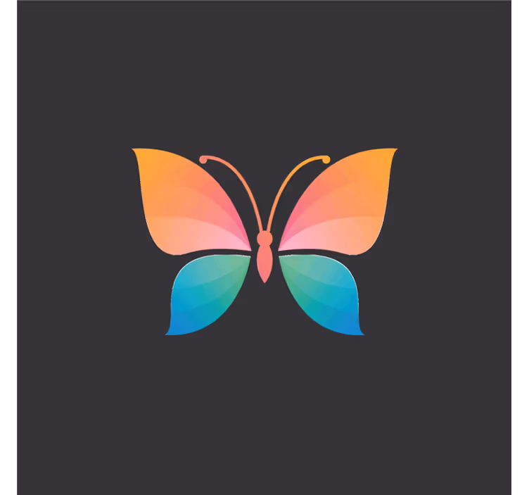 Rollo wohnzimmer bunter schmetterling - TenStickers