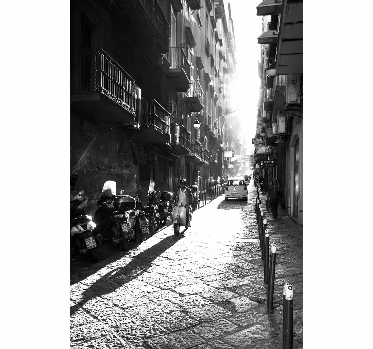 Rollo wohnzimmer im vintage-stil napoli - TenStickers