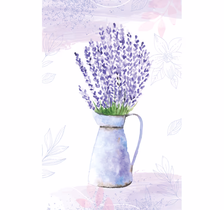Rollo wohnzimmer lavendelvase - TenStickers