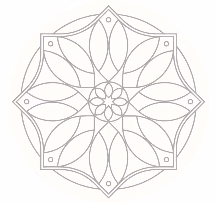 Rollo fenster weiß im mandala design - TenStickers