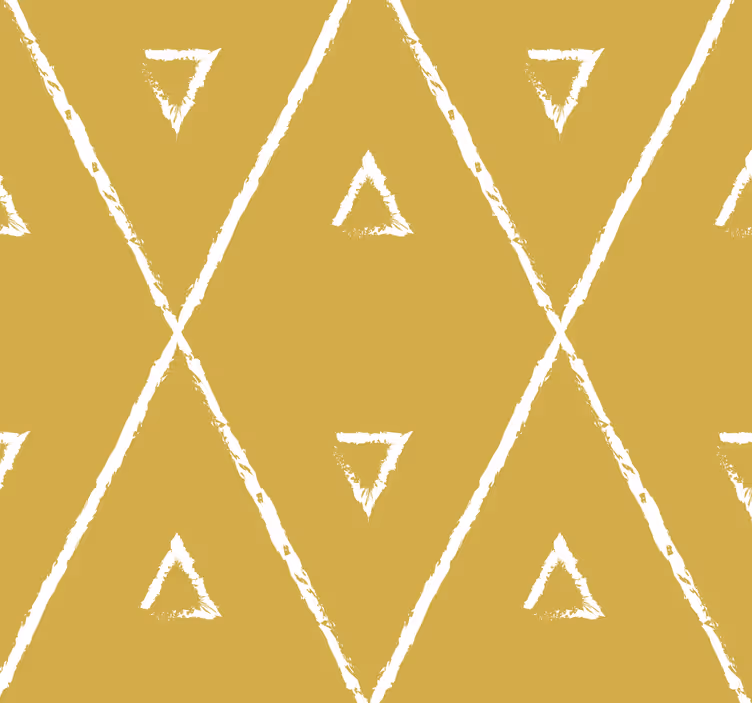 Rollo fenster gelb mit geometrischem rauten-muster - TenStickers