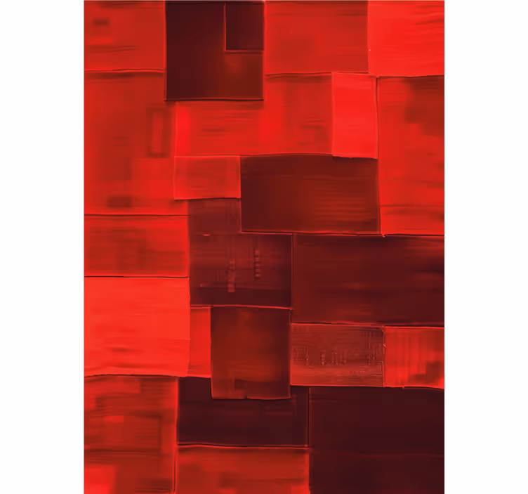 Rollo fenster rot mit rekonstruiertem muster - TenStickers