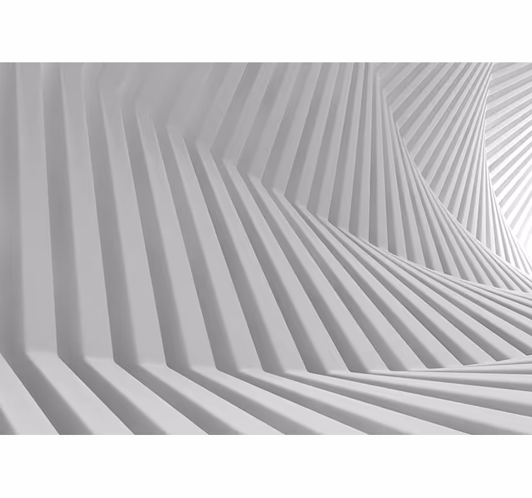 Rollo wohnzimmer mit abstrakten geometrischen wellen - TenStickers