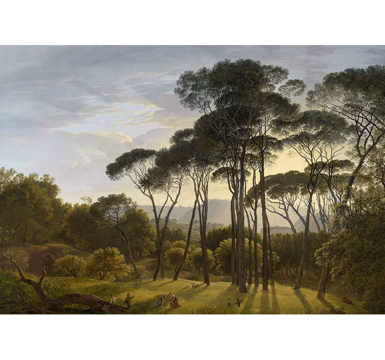 Rollo wohnzimmer italienische waldlandschaft - TenStickers