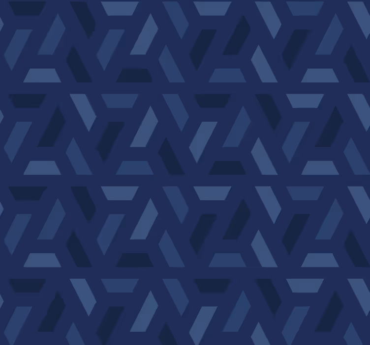 Rollo fenster blau mit dreiecks-muster - TenStickers