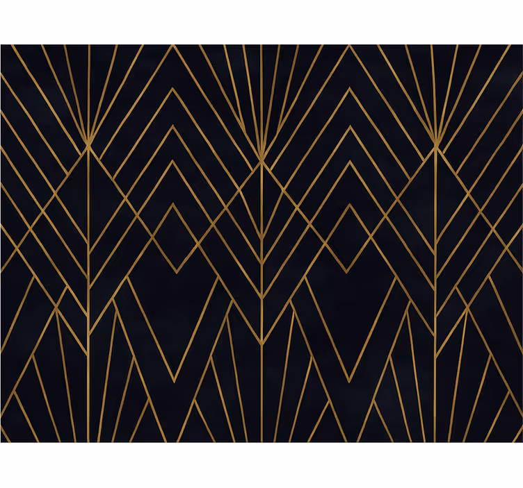 Fenster rollo modern mit eleganten goldenen motiven - TenStickers
