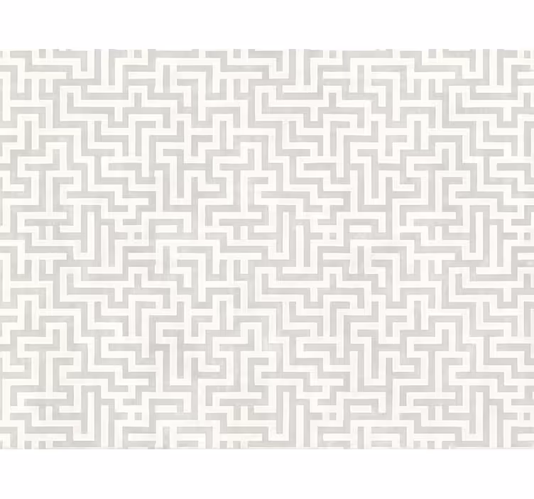 Fenster rollo modern silberne labyrinthmuster - TenStickers