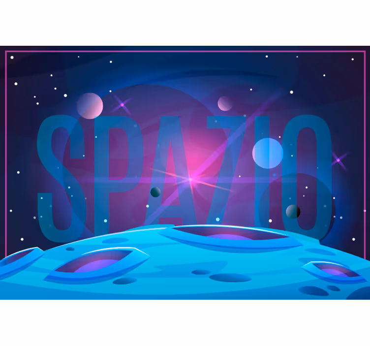 Rollo fenster blau universum und weltraum - TenStickers