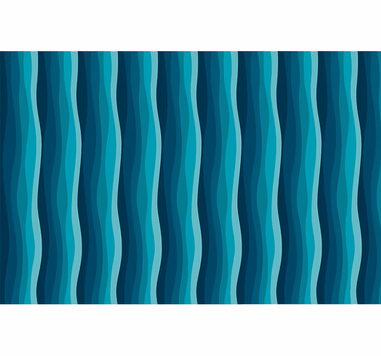 Rollo fenster blau wellenmuster - TenStickers