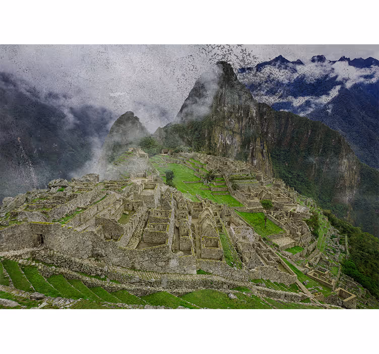 Rollo wohnzimmer machu picchu design - TenStickers