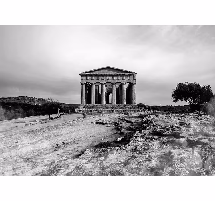 Rollo wohnzimmer tal der tempel sizilien - TenStickers