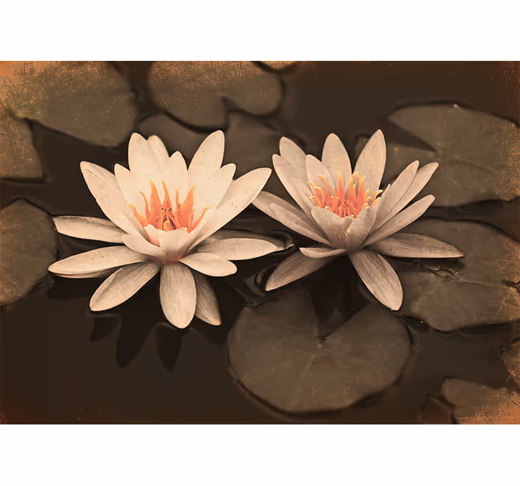 Rollo wohnzimmer vintage lotus - TenStickers