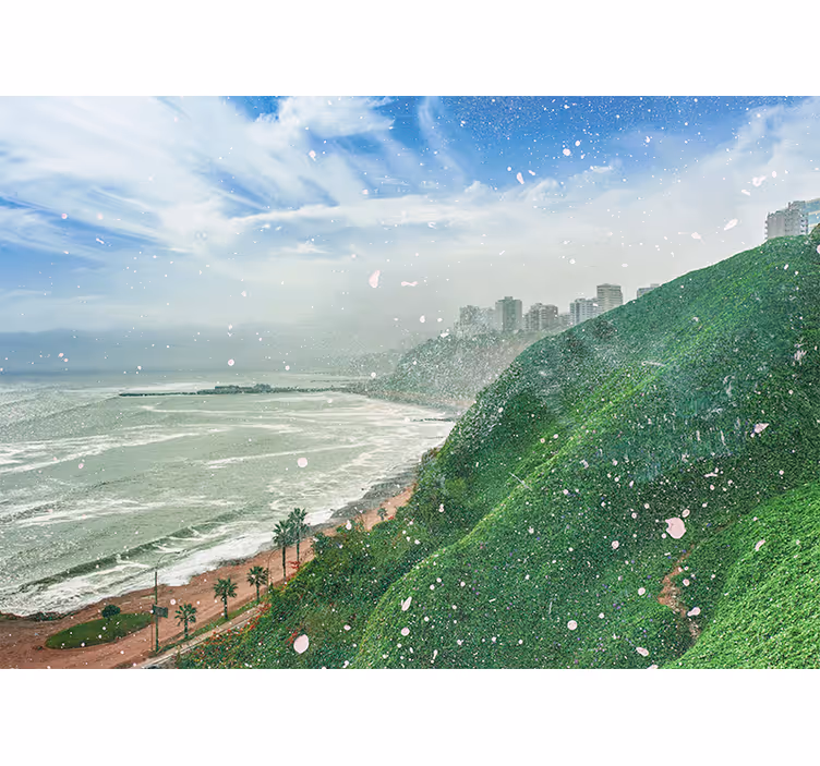 Rollo wohnzimmer beach in barranco - TenStickers