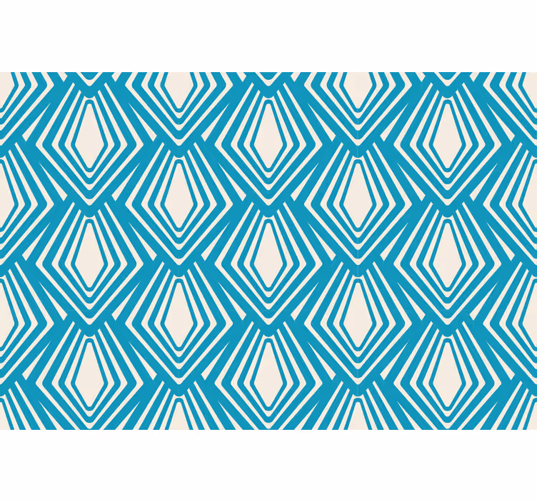 Rollo wohnzimmer blau abstraktes minimalistisches design - TenStickers