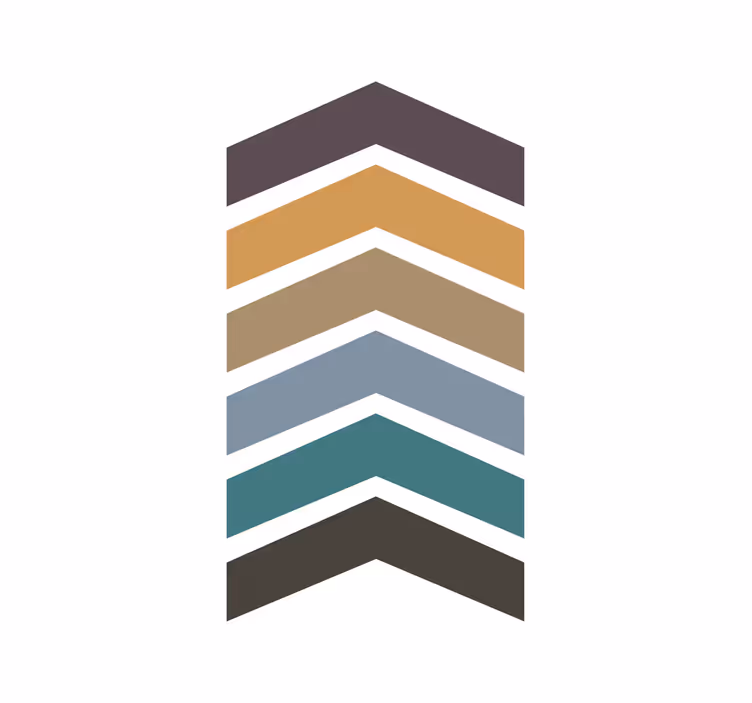 Rollo wohnzimmer erdfarben pfeil nordic design - TenStickers