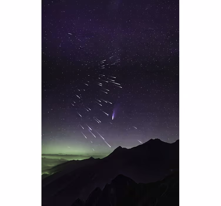 Rollo wohnzimmer meteorregen aus sternschnuppen - TenStickers