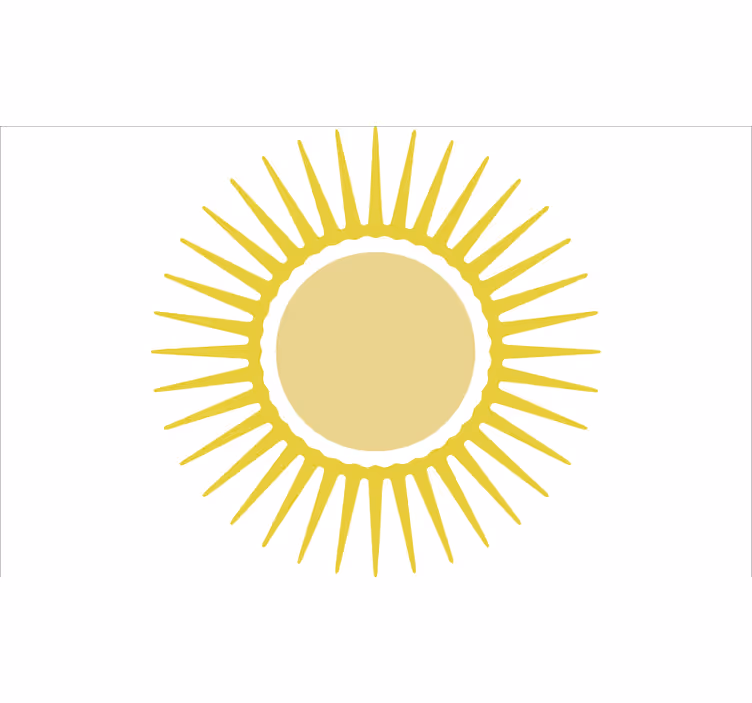 Rollo fenster weiß gelbe sonne - TenStickers