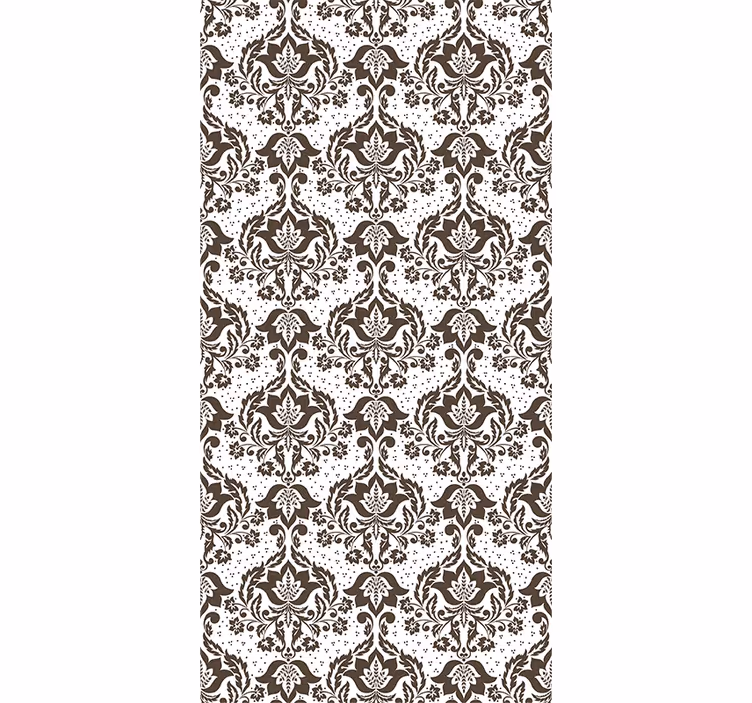 Rollo fenster schlafzimmer mit ornamentalblumen - TenStickers