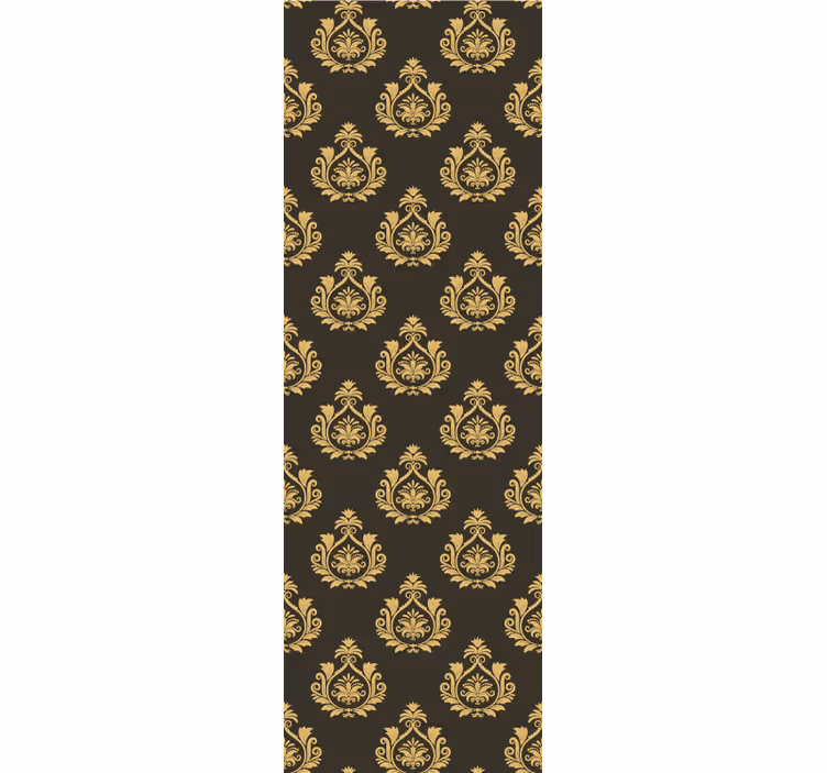 Rollo fenster vintage mit verschnörkeltem blattmotiv - TenStickers