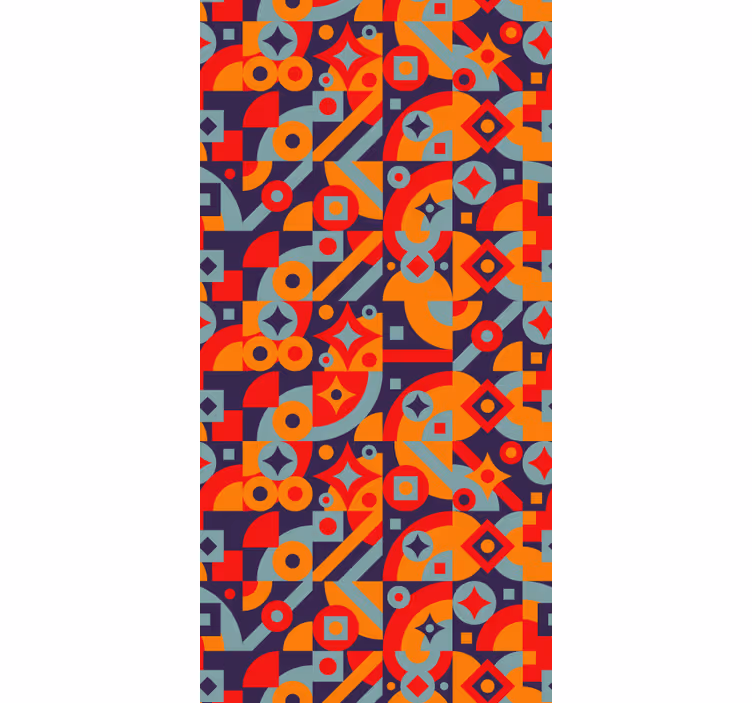 Rollo fenster vintage mit geometrischen mustern - TenStickers