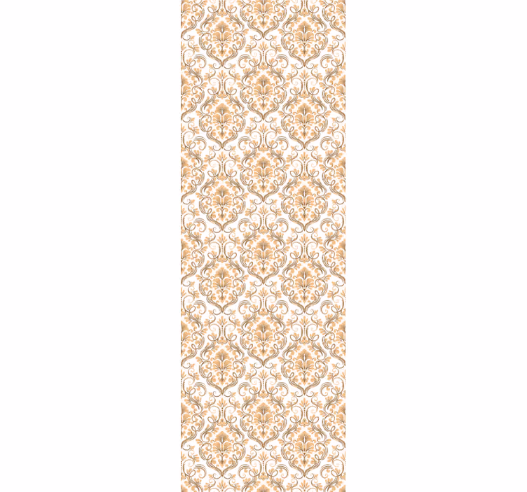 Rollo fenster vintage im weißen und goldenen mandala-stil - TenStickers