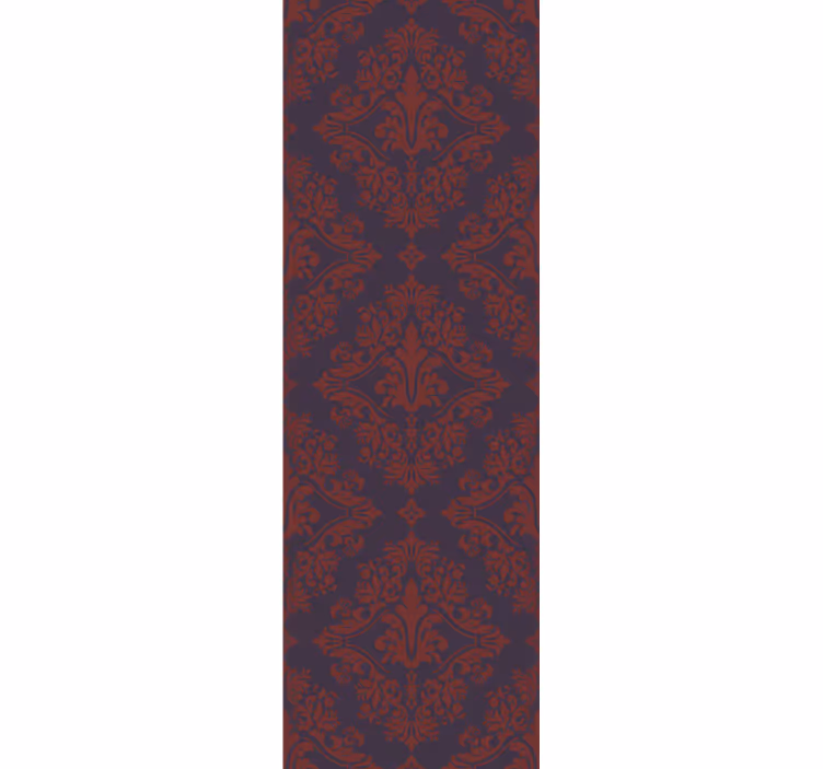 Rollo fenster vintage mit rot lila muster - TenStickers