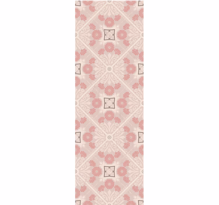 Rollo fenster vintage im pastellfarbenen vintage-muster - TenStickers