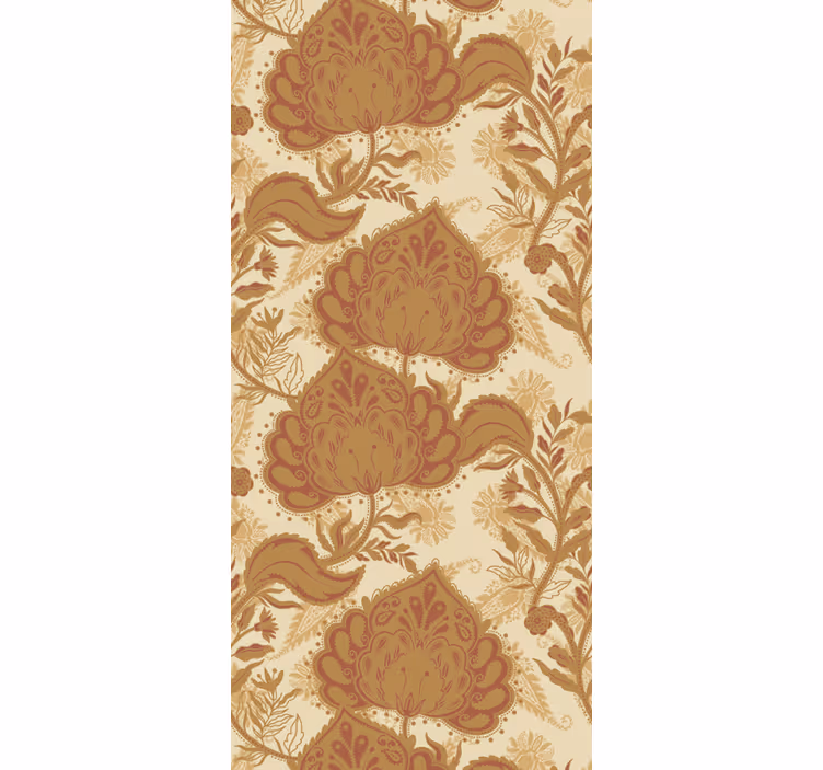 Rollo fenster vintage im floralen damask-stil - TenStickers