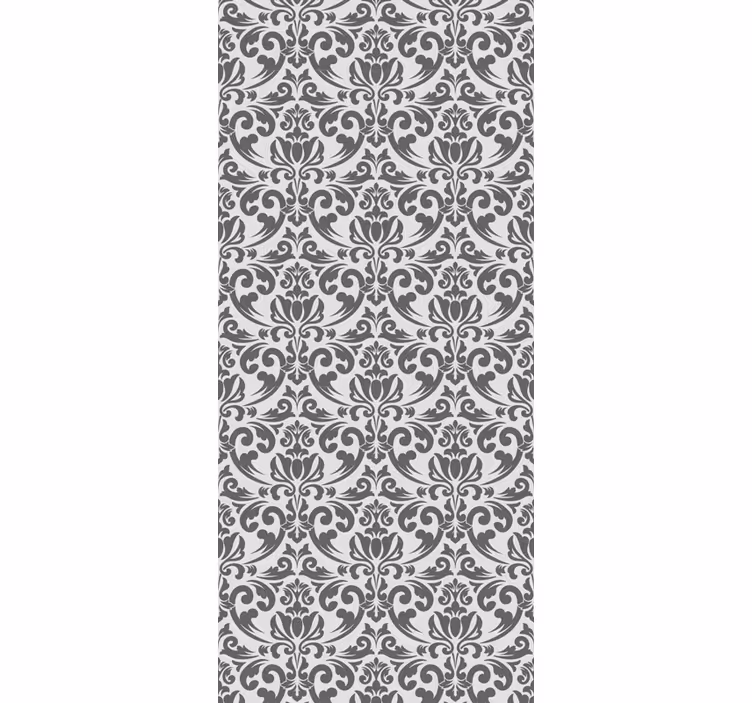 Rollo fenster vintage mit abstraktem damastdesign - TenStickers