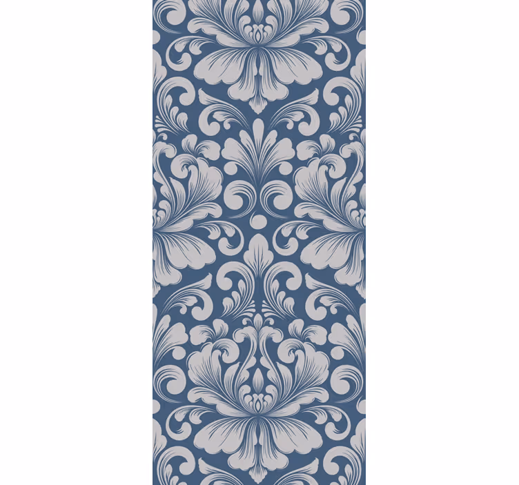 Rollo fenster vintage im klassischen damastdesign - TenStickers