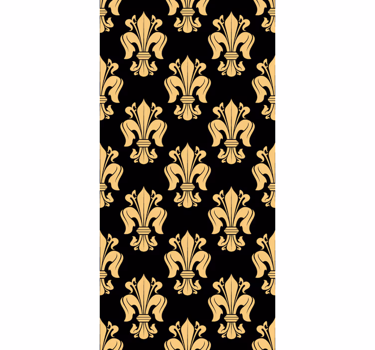Rollo fenster vintage mit lilienmotiv - TenStickers