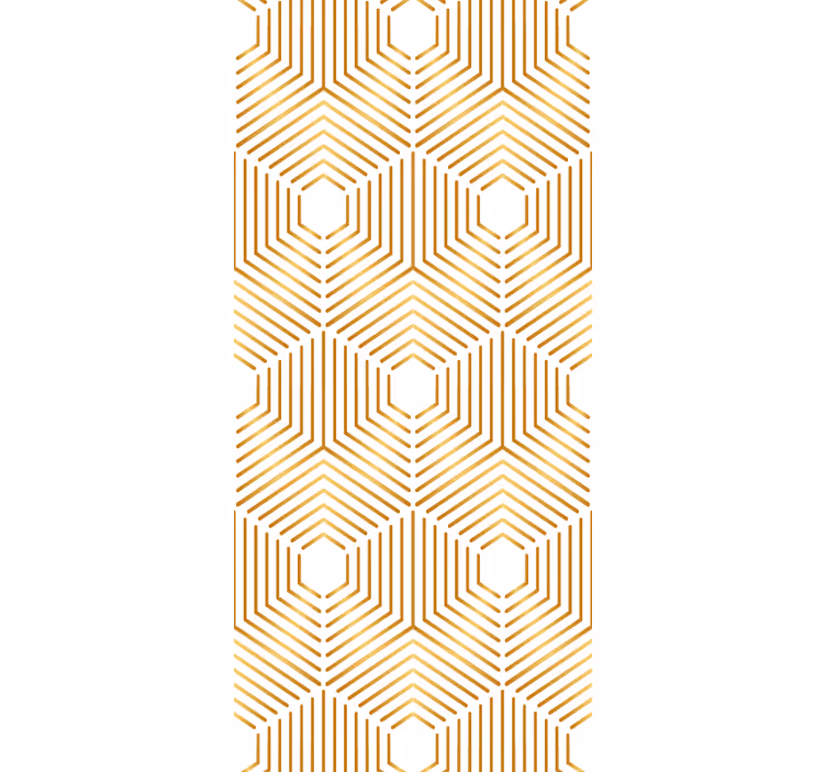 Rollo fenster vintage im goldquadrat kunststil - TenStickers