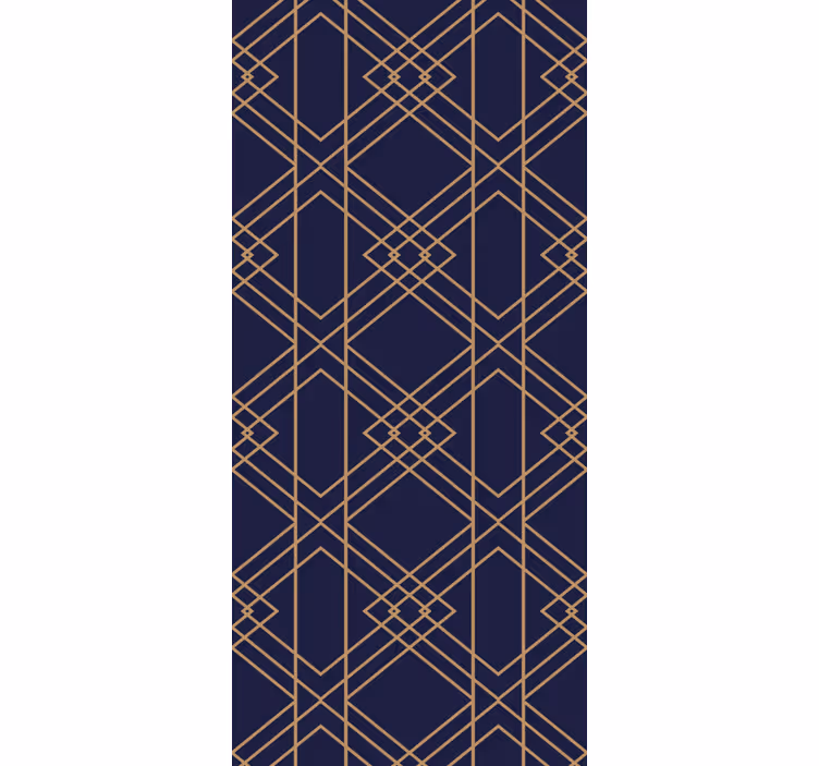Rollo fenster vintage mit goldenem kunstmuster - TenStickers