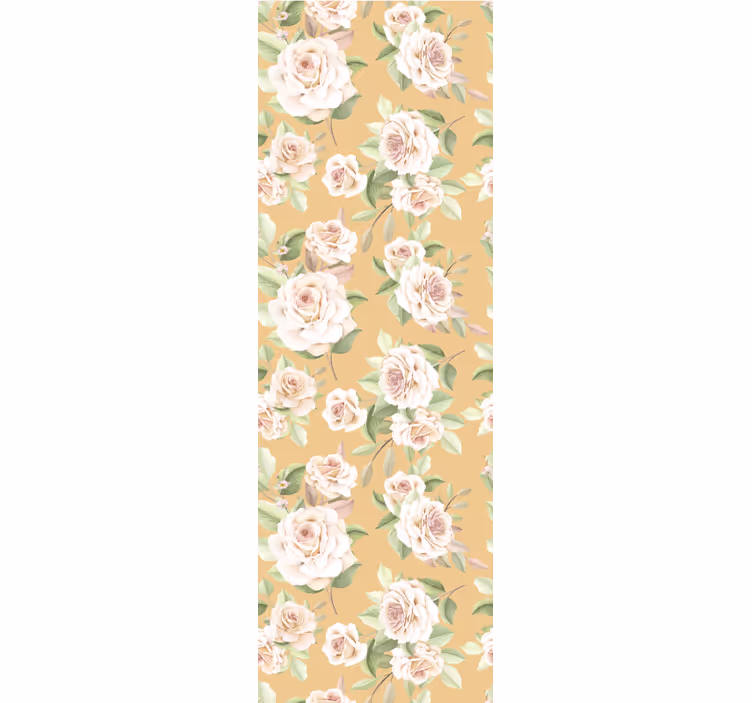 Rollo fenster vintage im französischen rosendesign - TenStickers