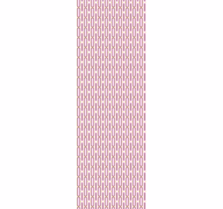 Rollo fenster vintage in pinkem geometrischen 70er stil - TenStickers