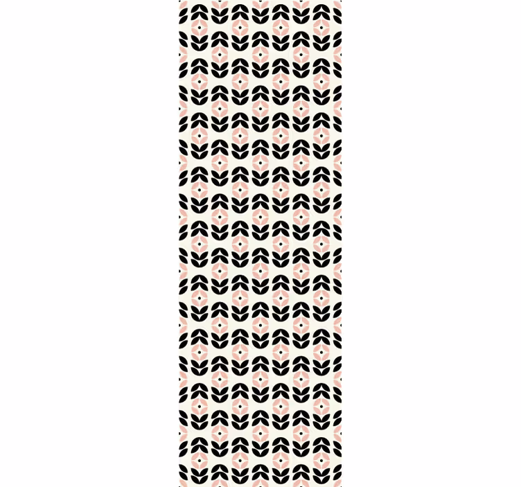 Rollo fenster vintage mit pinkem geometrischen blumenmuster - TenStickers