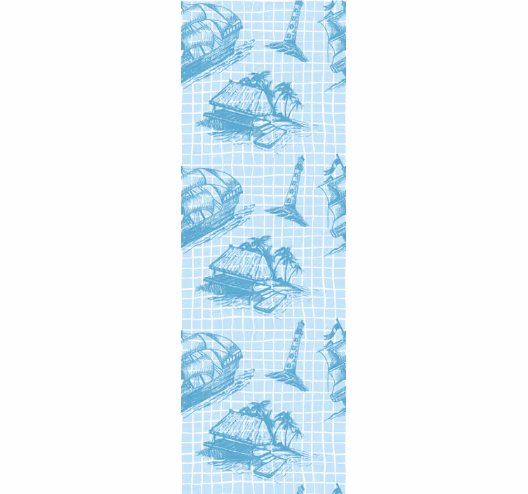Rollo fenster vintage westwind toile musterdesign - TenStickers