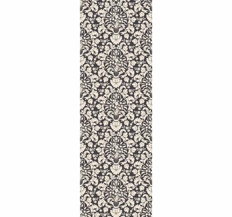 Rollo fenster vintage mit floralem musterelement - TenStickers