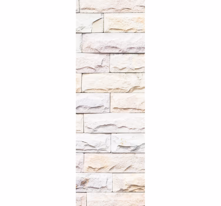Rollo fenster vintage muster in hellbeige ziegeloptik - TenStickers