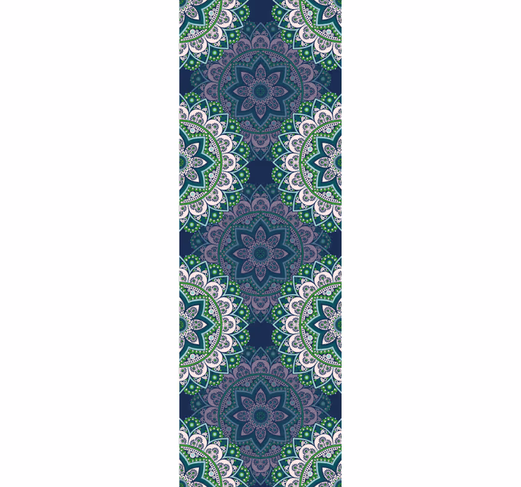 Rollo fenster vintage mit glas-mandala design - TenStickers