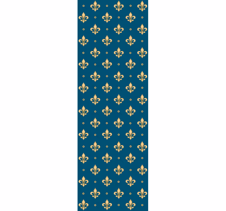 Rollo fenster vintage fleur-de-lis antik barockmuster - TenStickers