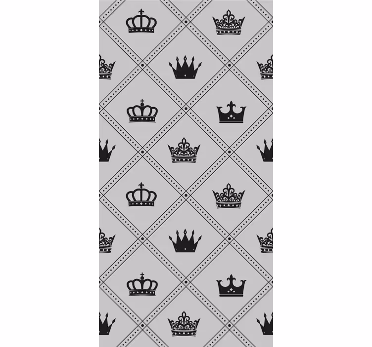 Rollo fenster vintage kronen und diademe - TenStickers