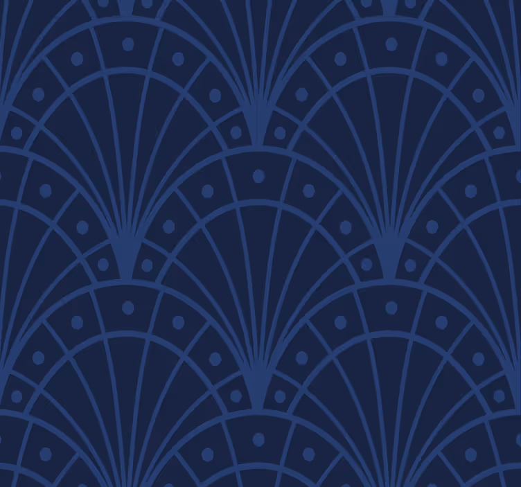 Rollo fenster vintage in marineblau art déco - TenStickers