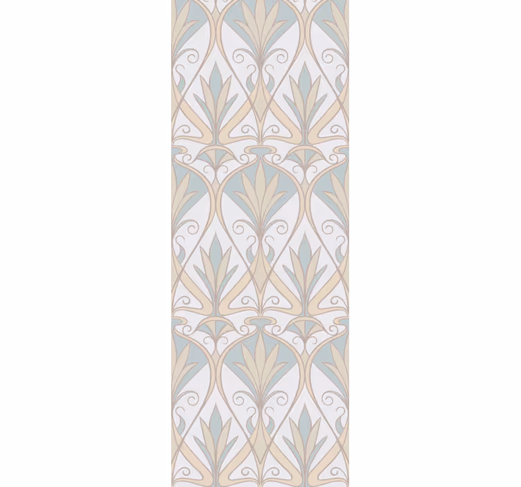 Rollo fenster vintage mit botanischem retro-blütenmuster - TenStickers