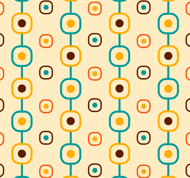 Rollo fenster vintage 60er jahre geometrisch - TenStickers