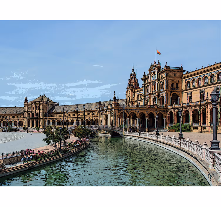 Rollo wohnzimmer plaza españa in sevilla - TenStickers