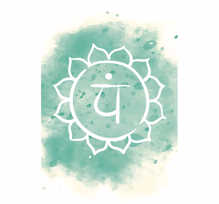 Rollo wohnzimmer mit schönem herzchakra-symbol - TenStickers